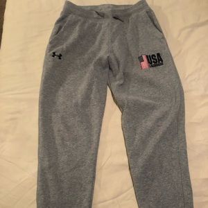 Under Armour USA lacrosse sweatpants - YXL